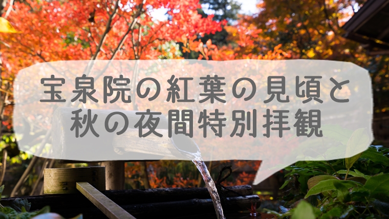 京都の大原にある宝泉院の紅葉の見頃と秋の夜間特別拝観