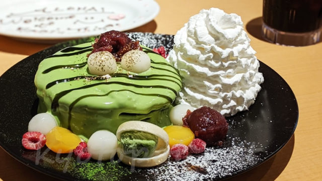 エッグスンシングス京都四条店限定の抹茶パンケーキはどこが違う 京都っぽい