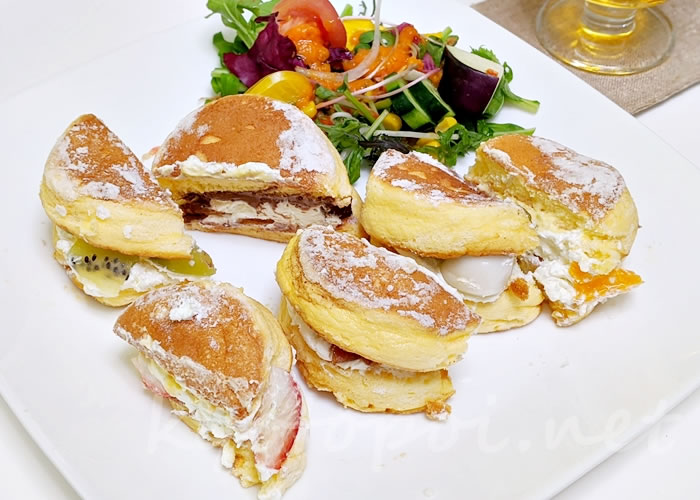 京都山科ライオンカフェのテイクアウトできるパンケーキ「パンド」