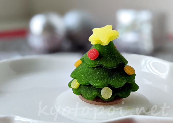 ニキニキ季節の生菓子 2020年12月のクリスマスツリー